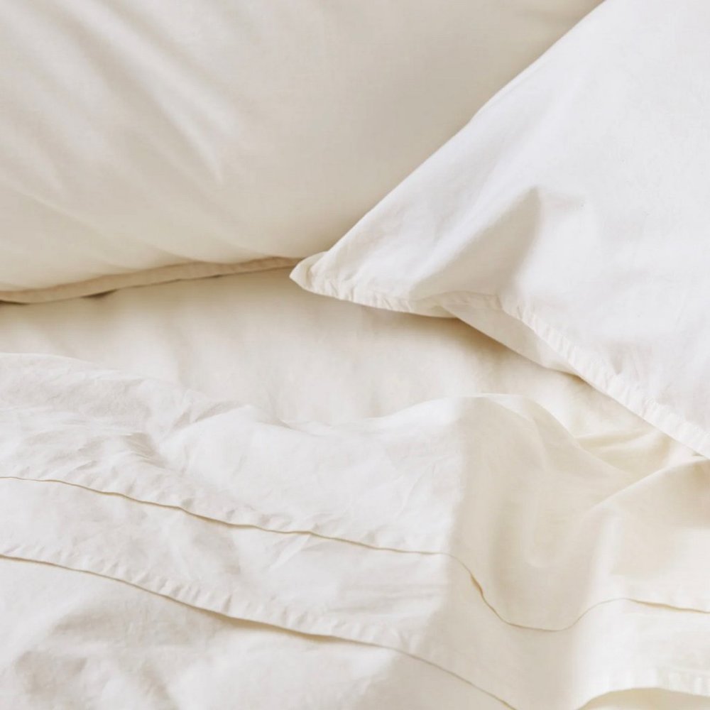 Cimino Home Oat Milk Chambray Sheet Set